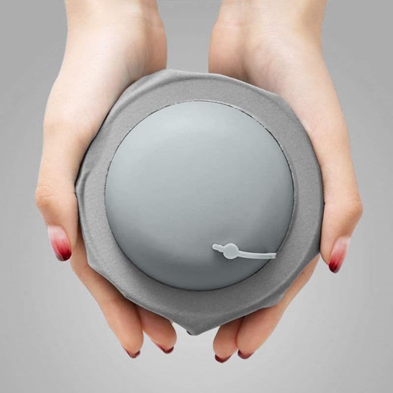 B10_tds0623_Dmuchana poduszka podróżna Gray z pompką